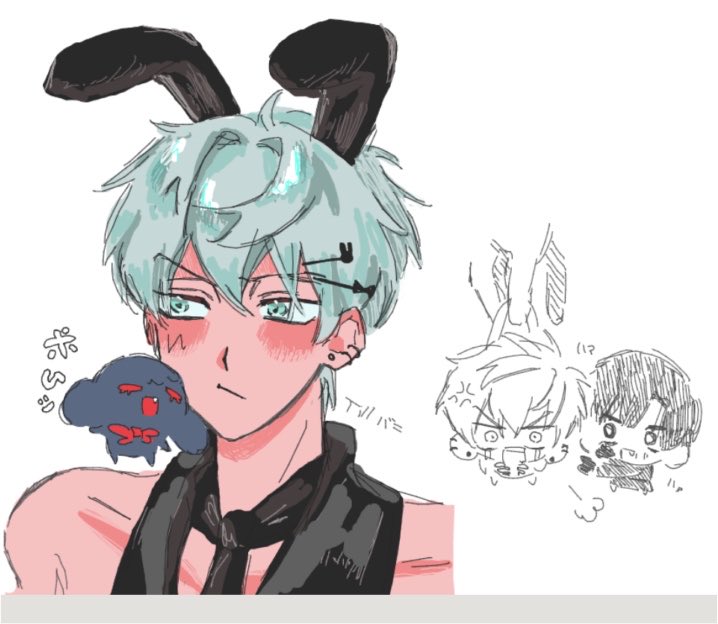 ysR2zqvNkK734's tweet photo. 絵チャ失礼しました！激遅れバニー
#ALNST https://t.co/JPqgiNYOty