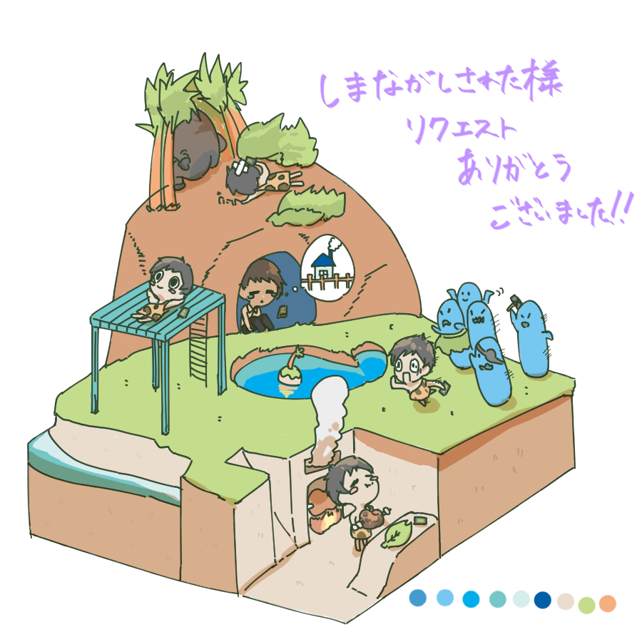 sooumenman's tweet photo. リクで描いた箱庭です！ https://t.co/x8sZY2TJpG