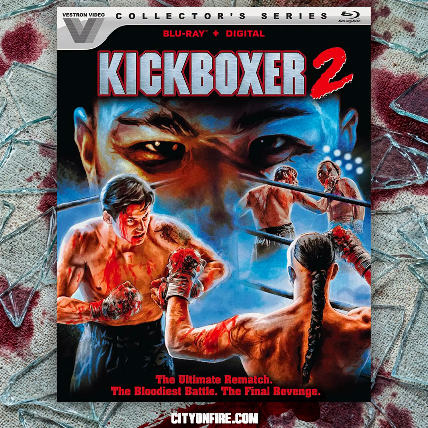 CityOnFireNews's tweet photo. *Van Damme NOT included! Albert Pyun’s cult martial arts classic ‘Kickboxer 2’ arriving on Blu-ray later this year
Details and Trailer: https://t.co/n7xdnzylqd
#Kickboxer2 #kickboxer #albertpyun #SashaMitchell #kungfumovies #martialartsfilm #martialartsmovies #asianaction #bluray #physicalmedia #physicalmediaforever
Visit City on Fire (https://t.co/6R8bQ6l8UB) for Asian and martial arts film news, reviews and 4K Ultra HD and Blu-ray releases. #CityOnFire
Visit The Goodie Emporium (https://t.co/YcKzdiCSxq) if you're on the hunt for import 4K Ultra HD and Blu-ray movies. #goodieemporium