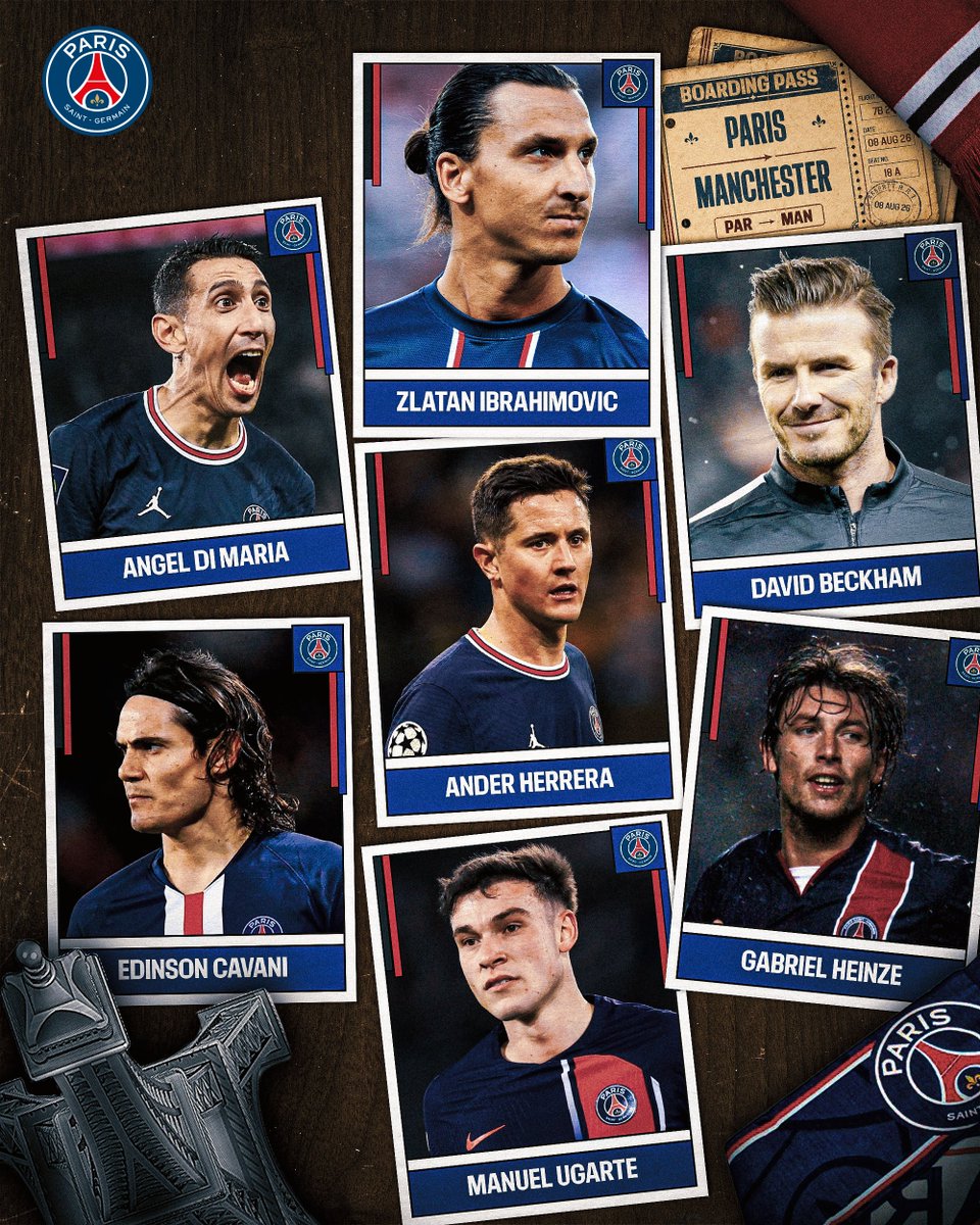 PSG_English's tweet photo. ∙ Angel Di Maria 🇦🇷
∙ Zlatan Ibrahimovic 🇸🇪
∙ David Beckham 🏴󠁧󠁢󠁥󠁮󠁧󠁿
∙ Edinson Cavani 🇺🇾
∙ Manuel Ugarte 🇺🇾
∙ Ander Herrera 🇪🇸
∙ Gabriel Heinze 🇦🇷

Seven players have played for both Paris Saint-Germain and Man Utd in the modern era! https://t.co/XcXksCtdFG