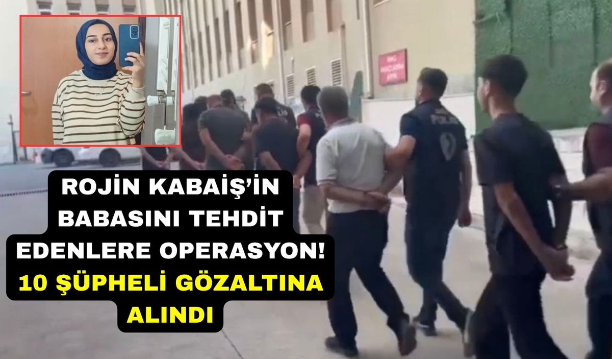 ilgihaber's tweet photo. Rojin Kabaiş’in babasını tehdit edenlere operasyon! 10 şüpheli gözaltına alındı https://t.co/jboBow8ctR
@ilgihaber #RojinKabaiş #Diyarbakır #SiberZorbalık #Şantaj #SiberSuç #SiberSuçlarlaMücadele #Telegram #Gözaltı #Tutuklama #AdliKontrol #KişiselVeriler #Tehdit #Taciz https://t.co/ndPShxOLA7