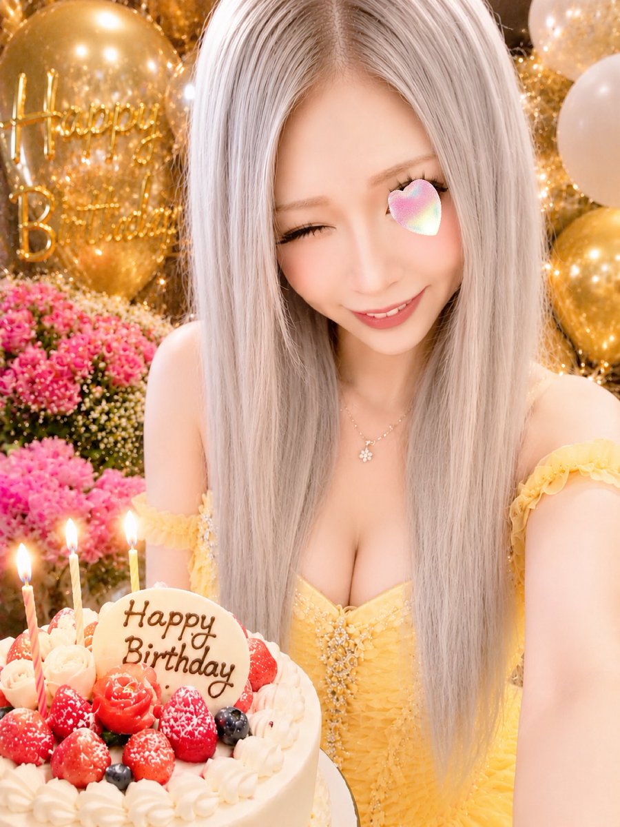 mgal2525's tweet photo. 数日早めのお誕生日を旦那ちゃんにお祝いしてもらいました🎂❤️

背景はAIで変えてもらったよ😎 https://t.co/BqJdOv8GFR