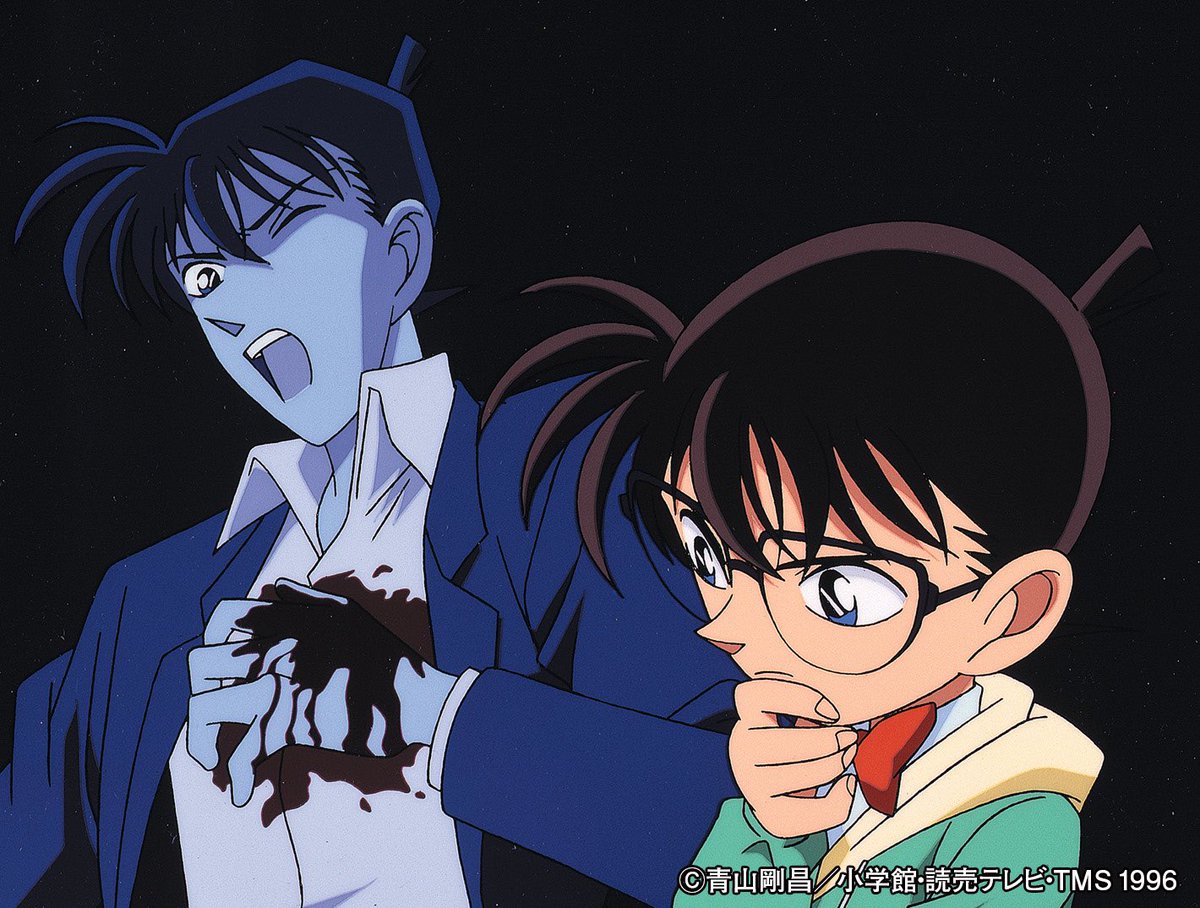 conan_file's tweet photo. ボクと蘭姉ちゃん、小五郎のおじさんは、平次兄ちゃんの招待で大阪に行ったんだ!
招待された理由を聞くと、新一兄ちゃんが犯人に殺されちゃう夢を見たからなんだって。
それで大阪府警の刑事さんが運転するパトカーに乗って、ボク達が大阪観光したりお好み焼きを食べてたら、いきなり「あんたやろ、工藤って」って言うポニーテールのお姉さんが現れて…!? 

デジタルリマスター版
「浪花の連続殺人事件(前編)」このあとすぐ!