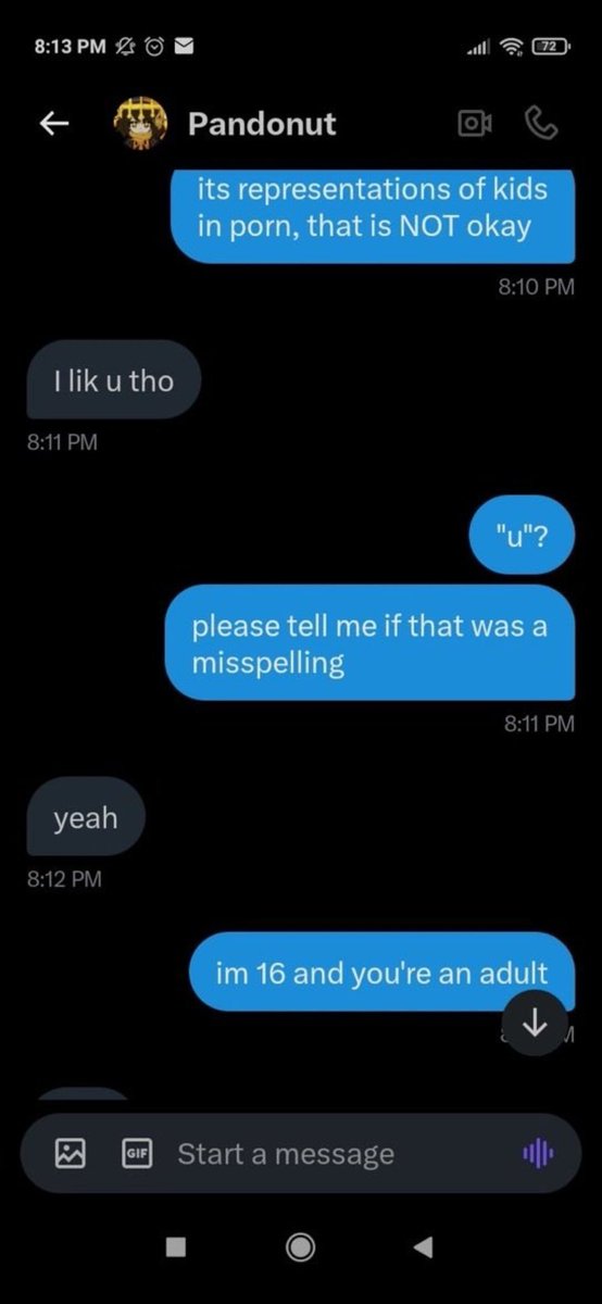 fredlockines's tweet photo. @B00i1i @Pandonut1 @Pandonut1_ He's only saying that to save face, however he's a convicted pedophile who groomed kids on twitter &amp; supports lolicon art and manipulates his victims. Here's the evidence if u may. All on his main account before he deleted them

You should unfollow and block this creep asap https://t.co/zFfFwkL8u3