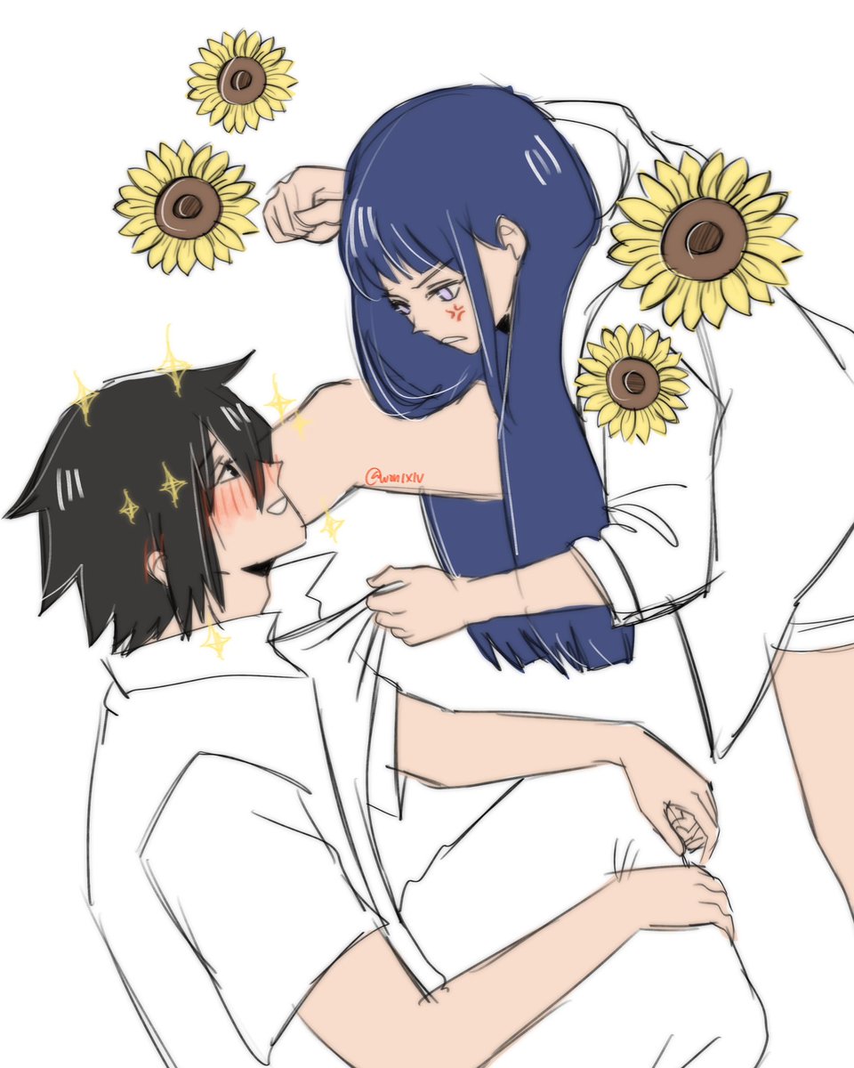 wonixiv's tweet photo. “stop looking at me like that”
his smile only widened. she hated that one, too. he adored that about her

#sasuhinamonth2026 #shmonth2026 #day8 https://t.co/USviFBLTlG
