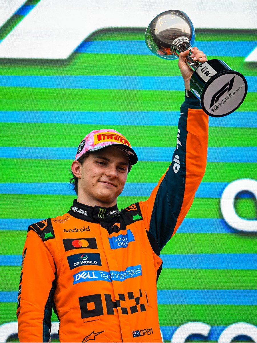 McLarenF1's tweet photo. Podium time with OP81 🧡

#McLarenF1 https://t.co/ib5FOhEkMW