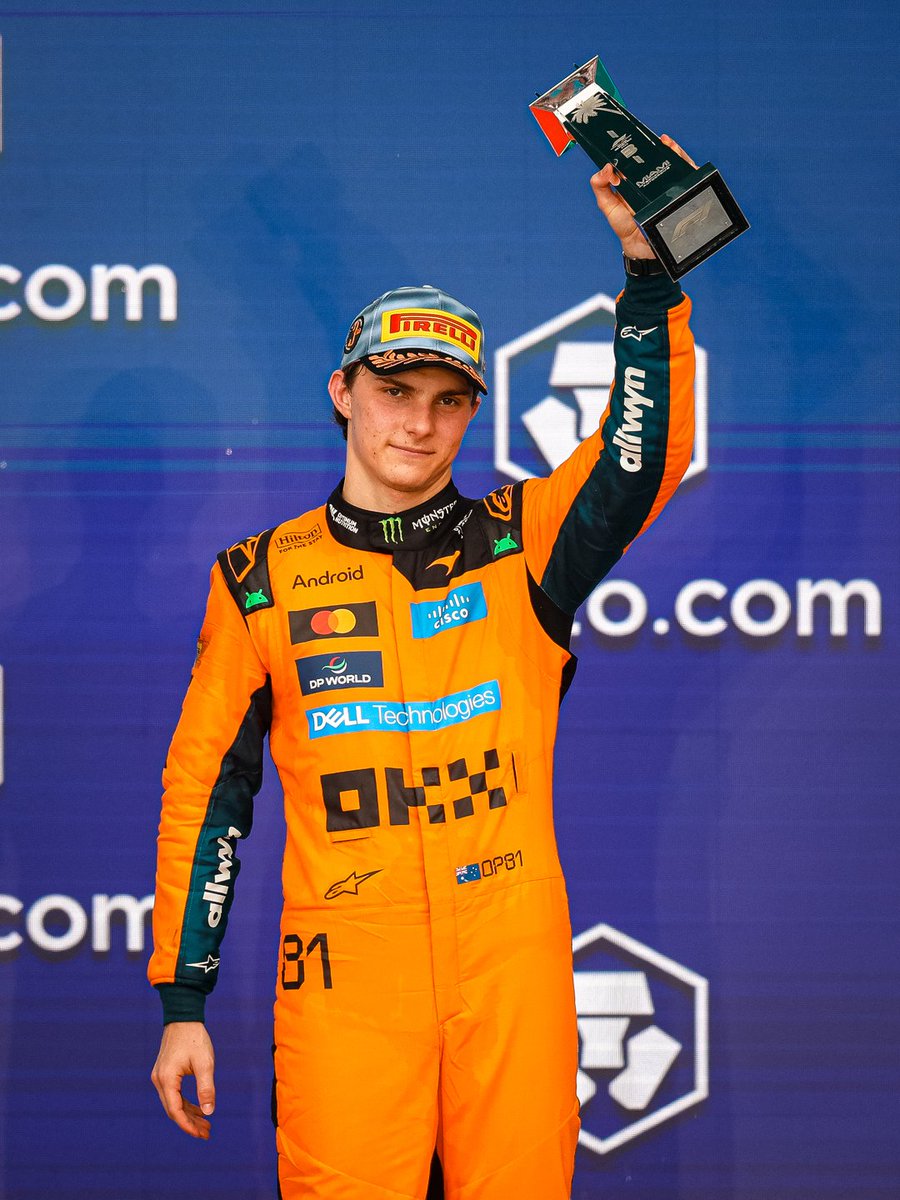 McLarenF1's tweet photo. Podium time with OP81 🧡

#McLarenF1 https://t.co/ib5FOhEkMW