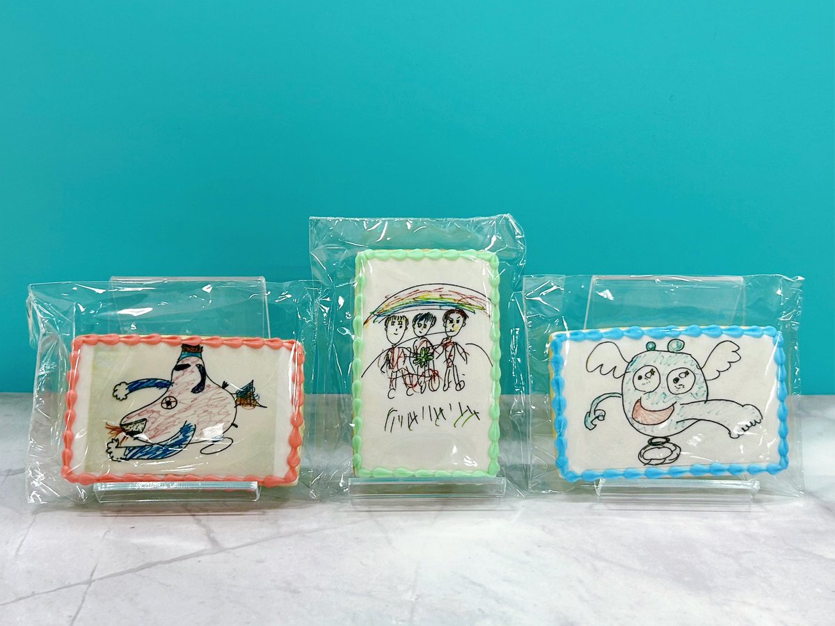 SideM_lantis's tweet photo. 優勝賞品はこちら👀
C.FIRST美術館の作品🖼のプリントクッキーでした…！ https://t.co/vvtGeoowRh