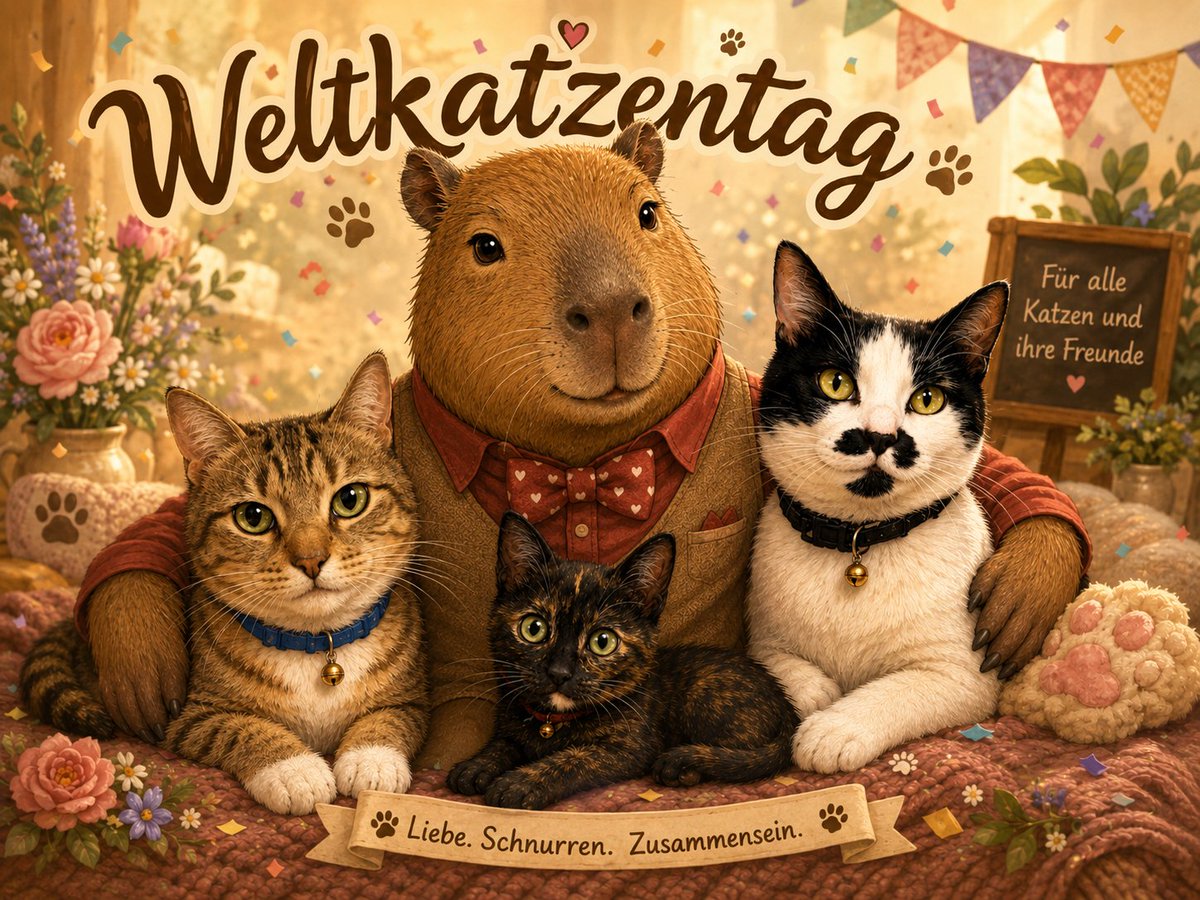 CreaVative2's tweet photo. Das Netzwerk wünscht allen einen wunderbaren Tag, verwöhnt eure treuen Weggefährten 🤗
Alles Liebe auch von Kazumi, Motte und Bounty ♥
#worldcatday #spreadlove #CatsAreFamily https://t.co/20K5hcZGJY