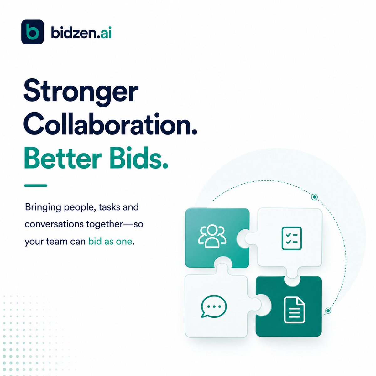 Bidzen_ai's tweet photo. Bid collaboration is not about more chats.

It is about clear ownership, task visibility, review notes, document control, and timely updates.

We’re building https://t.co/xCAno1sblB to help teams stay aligned and reduce delays.

One team. One goal. Stronger bids.

#BidManagement https://t.co/CWAvNIw8uU