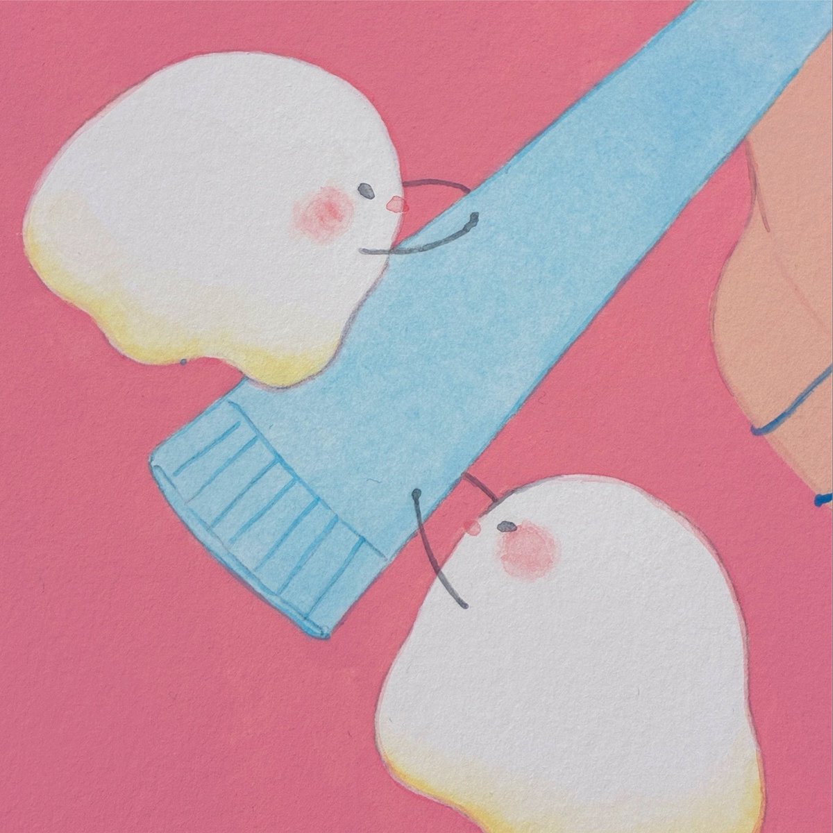 my_aata's tweet photo. 頑張る白い生き物

#illustration‌‌ #イラスト https://t.co/sH219C1Xb2