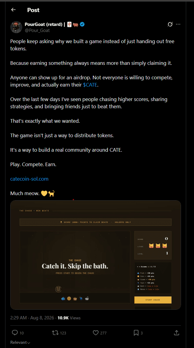 faizchrisbrown's tweet photo. why not just do an airdrop instead of a game? https://t.co/QgXc0Z6OKk https://t.co/nAnWLgJtLu