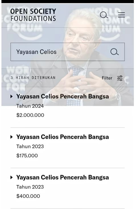 tekarok007's tweet photo. Kalian tau Celios?
LSM itu dapat dana hibah asing dari OSF, sebesar:
$ 2.000.000 atau sekitar 35,7 miliar untuk jatah kontrak selama 3 tahun. Aliran dana hibahnya habis di 2027 ini, kalau tidak diperpanjang lagi oleh George Soros.

Sebanyak apakah itu duit 35,7 miliar?
Uang itu sebanding dengan:
> Rp 991,6 juta/bulan selama 3 tahun.
> Sebanyak 2,3 juta porsi MBG untuk anak sekolah.
> Itu bisa gaji 15.339 orang sebesar UMR Jawa Tengah.

Tapi sampai detik ini, tidak terlihat sama sekali hasil nyata dari dana hibah sebesar puluhan miliar itu ke masyarakat, padahal kan Celios itu LSM alias Lembasa Swadaya Masyarakat ?
>Dihabiskan untuk apa yah uangnya itu?
Bahkan laporan keuangan dana hibahnya itu gelap banget dan tertutup rapat dari masyarakat.

Kalau kalian mendirikan LSM dan dapat dana hibah sebesar Rp 35,7 Miliar, untuk 3 tahun.
Kalian akan pakai untuk apa demi kepentingan masyaakat?