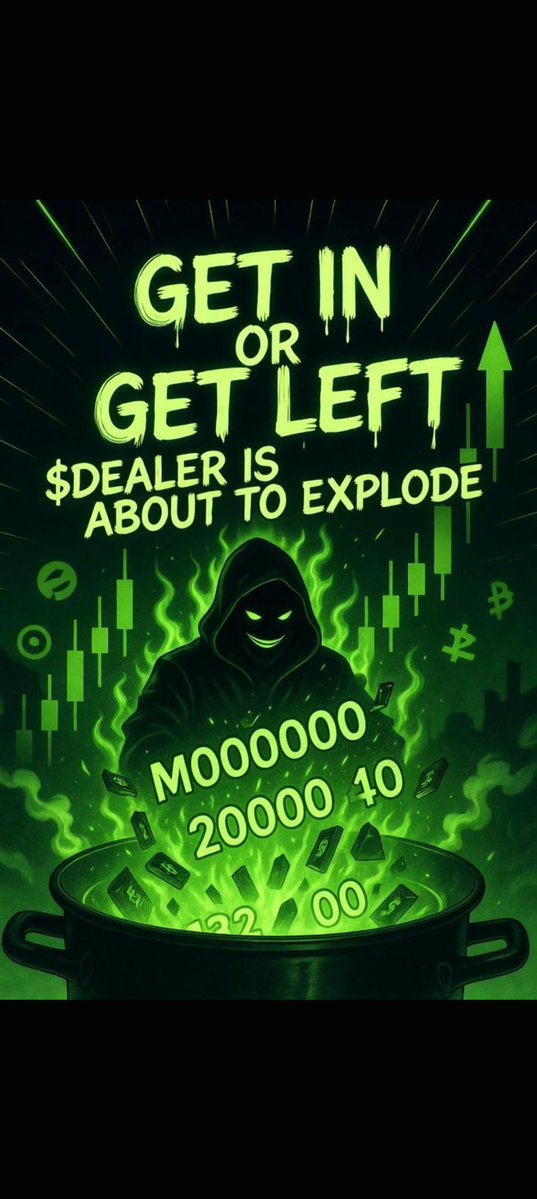 melskang's tweet photo. THE ENGINE IS ROARING FOR $DEALER! 📈💸
​Dev is cooking, green candles are ready to print, and $DEALER ALWAYS WINS. 💎🙌
​Next station: Multi-million market cap. Lock in before the liftoff! 🌕
​#DEALER #Crypto #100xGem #Bullish #Altcoins https://t.co/ug7T3bryYj