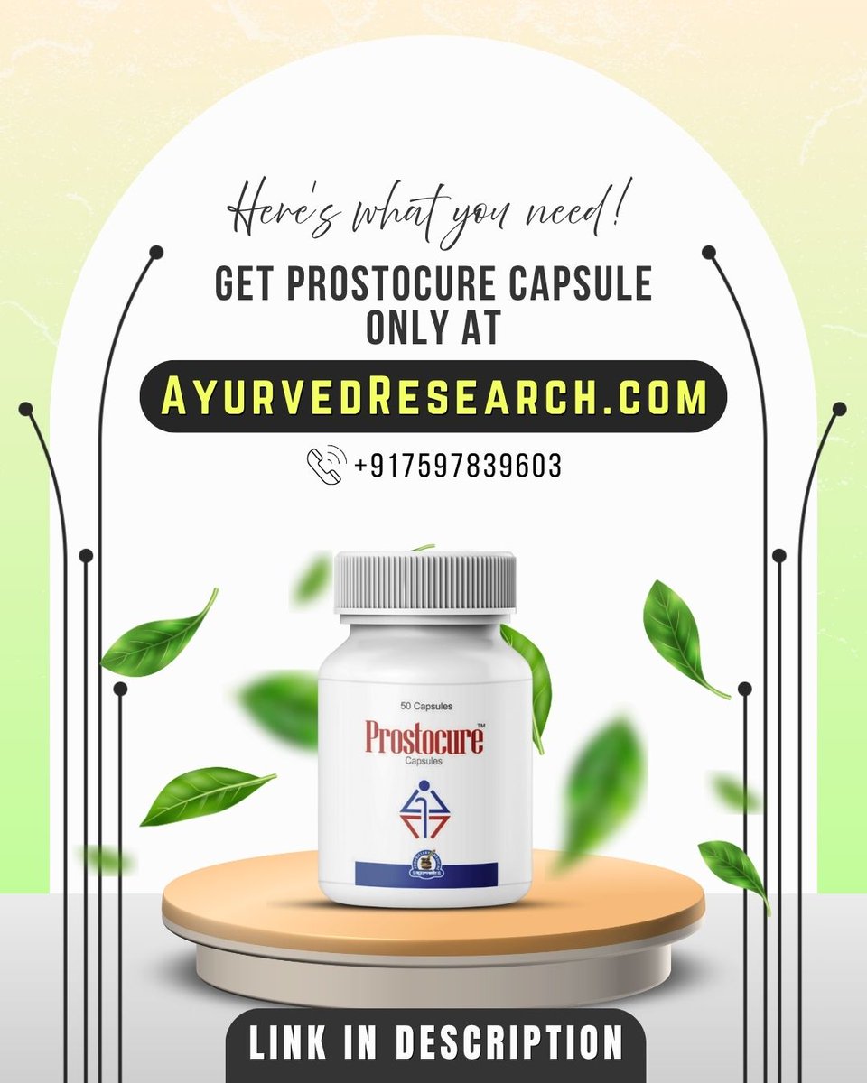 AldrichGoleman's tweet photo. See the 4 Best Natural Remedies for Prostate Issues Naturally
Ease it naturally 🌿✨ https://t.co/Ozi1Jk53zo
Prostocure Capsule adds Gokshura, Varuna, and Putikaranja to your routine, supporting healthy urine flow and everyday comfort.
#prostatesupport #healthyprostate https://t.co/yBKzB9aeZG