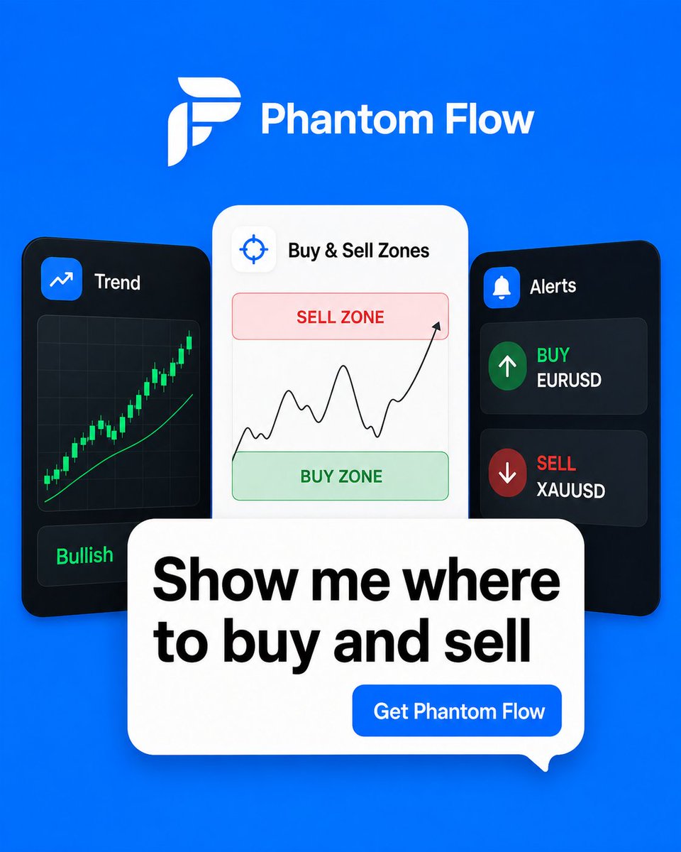 getphantomflow's tweet photo. If you’ve tried RSI, MACD, EMAs — and still lose trades…
It’s not your fault.
Those tools were never designed to follow real market moves.

Phantom Flow is different.
It shows you where smart money is actually moving — live, on your chart.

👉 Try Phantom Flow today.