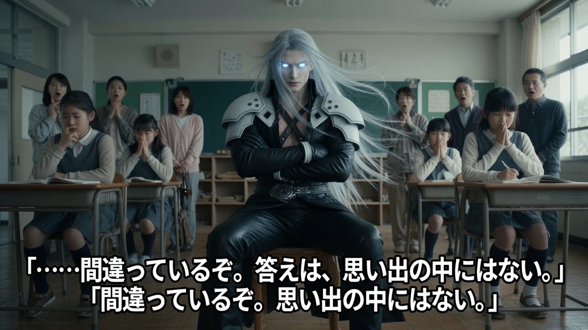 IFworld3630's tweet photo. #ai #ファイナルファンタジー7 #学校 https://t.co/pkVQLqzRNo