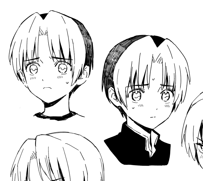 midori_chan_5's tweet photo. まず左が何も資料を見ずに描いたヒくんね。
そして右が原作を参考に描いたヒくん…もうわかるでしょ？ https://t.co/miz8DncCcC
