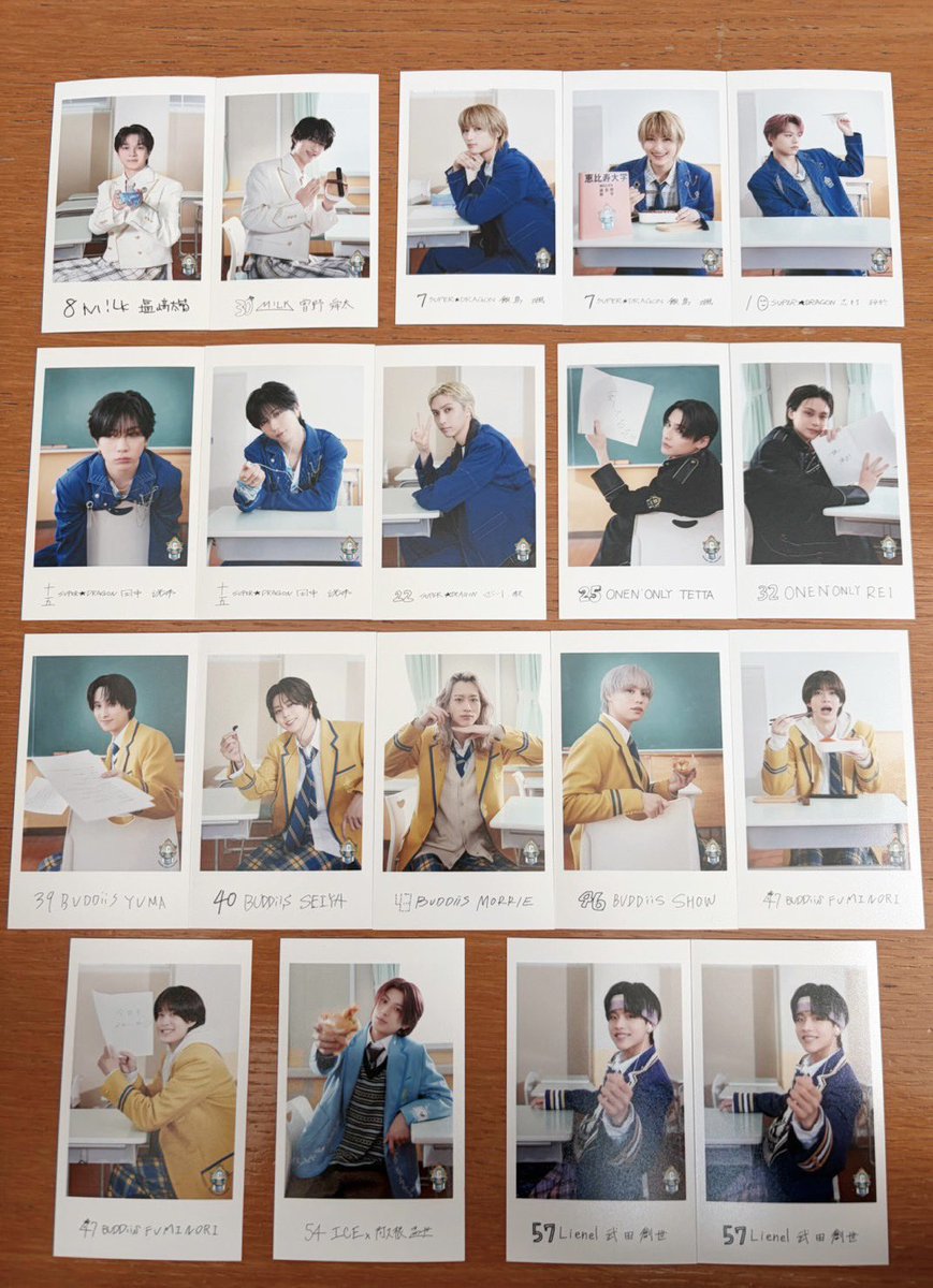l0ve0everyone's tweet photo. EBiDAN THE LIVE 2026 エビライ グッズ 
ミニフォト 隣の席フォトセット 交換
【譲】画像のもの
【求】前 八神・前 阿久根＞近藤駿太・マサヒロ(前後左右可)

ランダム 学生証 チームE 交換
【譲】画像のもの
【求】八神遼介

郵送希望です
気軽にお声掛けください◎
 #EBiDAN https://t.co/Bx7E0c5Xmf