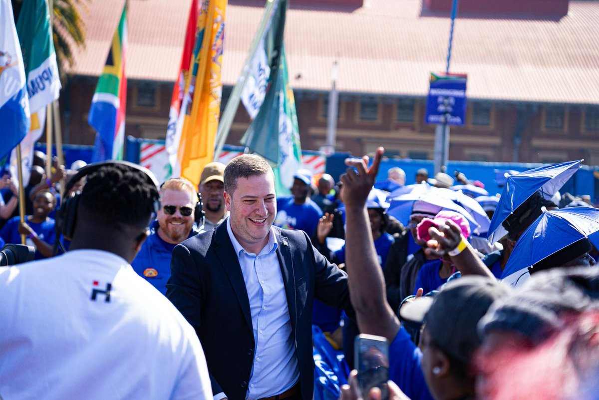 Our_DA's tweet photo. 💙 The DA has a plan to get South Africa working for all. Together with you, let's decide what comes next!

DA Federal Leader, Geordin Hill-Lewis, is on stage now to sharing the party's plan for towns and cities that work for all. 

Its time to get South Africa working. Join us online and find out how.

📺Watch on Youtube and Facebook. https://t.co/DgzDk6e5xD

#DAManifesto2026