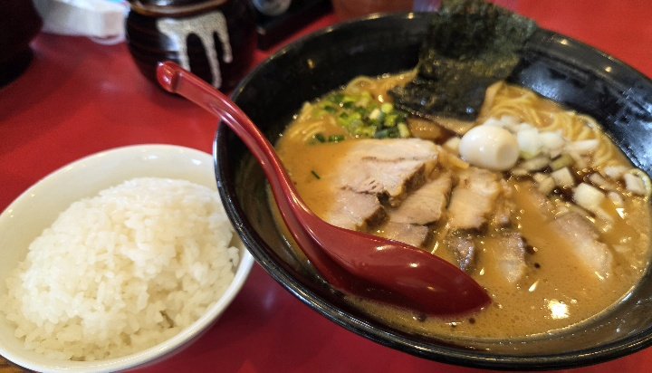 foom1678's tweet photo. 浦和東警察署近く·麺屋だいのじ
醤油ラーメン🍜·チャーシューTP
ツルしこ麺は味も歯ごたえもばっちり、クリーミーなスープがホントおいしい😍🎶ほろほろなチャーシューはご飯にも合います👍️ごちそうさまでした🍜 https://t.co/dFCp8xQinI