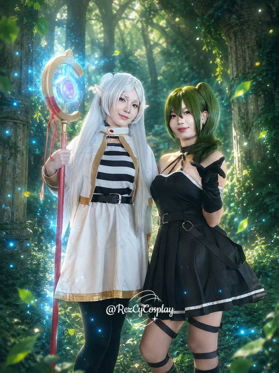 rezcycosplay's tweet photo. "เวทมนตร์อาจเป็นเพียงสิ่งเล็ก ๆ สำหรับบางคน แต่สำหรับฉัน... มันคือความทรงจำของการเดินทาง 🍃✨"
------
Cosplayer 
Ubel: RezCy (ฉัน)
Frieren: Poco Cosplay  (พี่สาวแท้ๆ)
CG/BG: gpt
-------
#pococosplay #RezCyCosplay #FrierenCosplay
#UbelCosplay #คำอธิฐานในวันที่จากลา https://t.co/l7xdR7yFF8