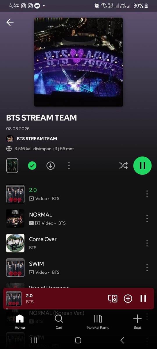Sugamybee's tweet photo. @apobangpobase ARMY DAILY STREAMING
#BTS #BTS_ARIRANG #BTS_SWIM https://t.co/XEBtB4Zfk3