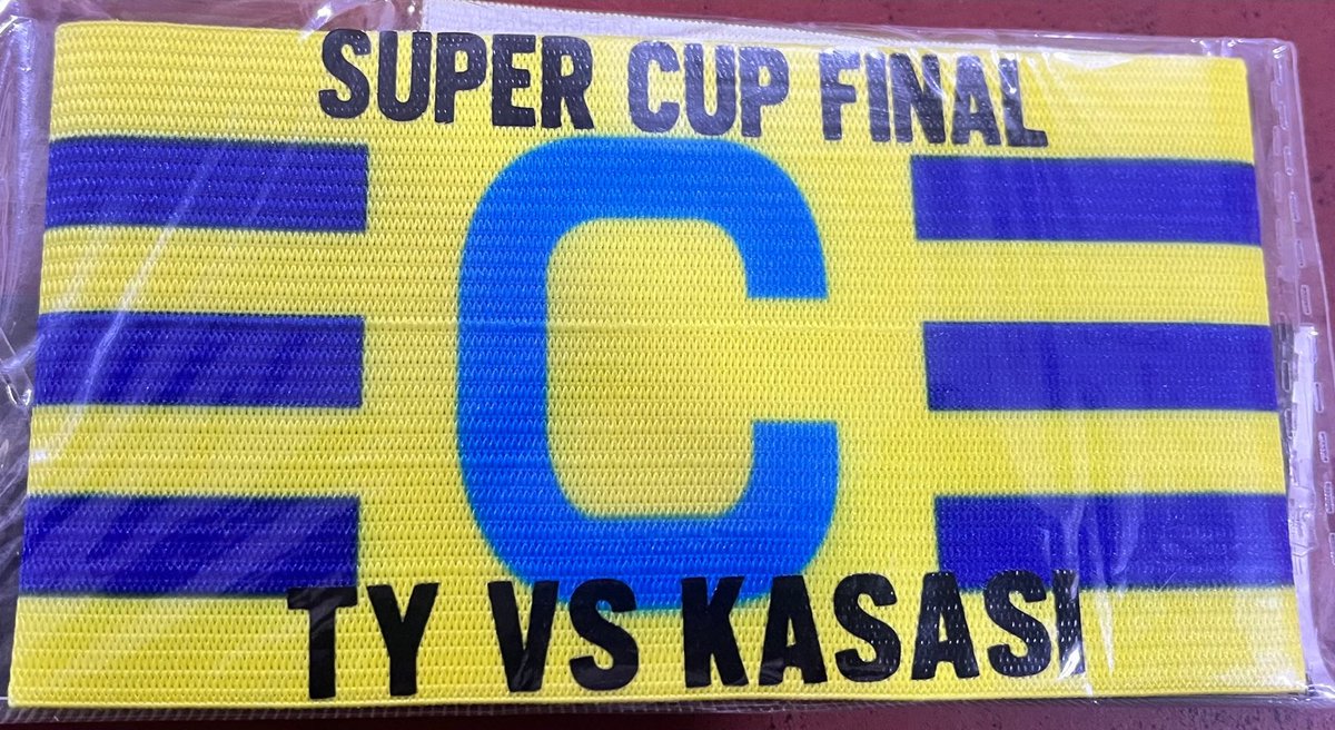 omujuma's tweet photo. The skipper’s armband is ready for the #NLLSuperCup1 showdown tomorrow. #FeelTheBean #NLLAtHome https://t.co/nC7KPPQXUu