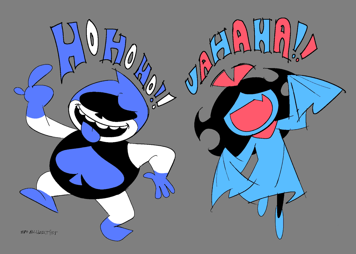 BluArtist1's tweet photo. #deltarune #lancerdeltarune #aquadeltarune
"laugh if you're the goats"
lancer and aqua: https://t.co/CveCSMN4hu