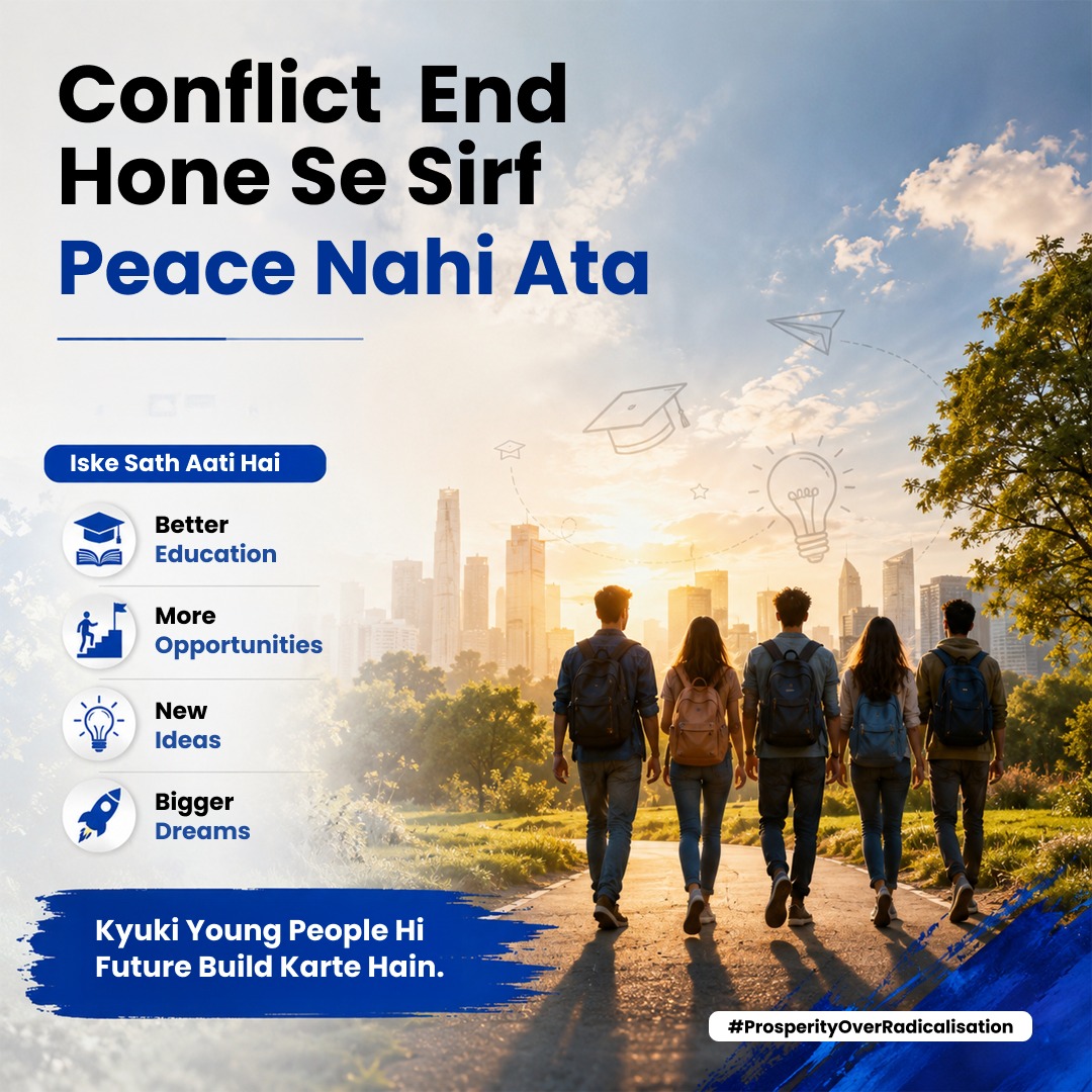 scrolltoknow's tweet photo. Peace is not just about ending conflict—it’s about creating a future worth choosing. 🌍
Give young people education, opportunity and hope, and they can build a better tomorrow.
#FutureOverFear #ProsperityOverRadicalisation https://t.co/0igWZ9QBdG
