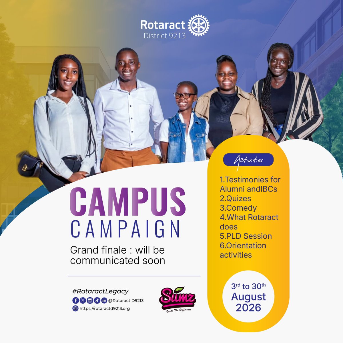 racuiahms's tweet photo. Before Rotaract, it’s just a student with dreams and questions. Then they join, find a community, build skills, make connections and discover purpose. 💙💛Rotaract turns potential into impact.A better world starts with you.Join the fratenity today
#RotaractLegacy #RotaractD9213 https://t.co/HKXmMlD3CY