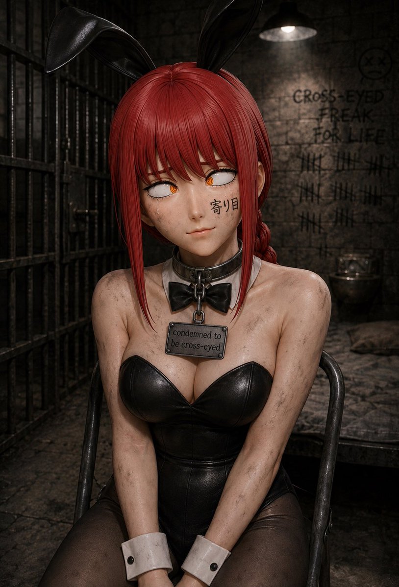 Gabriel00210294's tweet photo. Cross-eyed Makima 2

Cross-eyed Makima dressed as a bunny girl, prisoner for life
#crosseyed #crosseyes #寄り目 
#makima #csm #chainsawman #チェンソーマン https://t.co/CQluZNVgqs