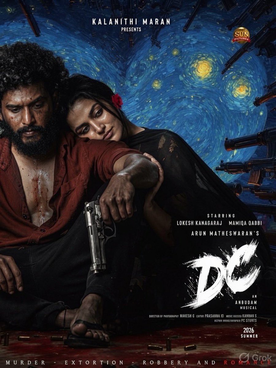 TalkiesFriday's tweet photo. #DC Review 

இந்த படம் ஒரு பெரிய Surprise ✅ 
படம் அறிவிப்பு இருந்தே அவ்ளோ Trolls.!

எனக்கும் சுத்தமா படம் மேல நம்பிக்கை இல்லை, ஆனா தம்பி நீ நெனச்ச மாதிரி இல்ல இது வேற மாதிரினு மொரட்டு சம்பவம் பண்ணிட்டாங்க🔥

Cat and Mouse | பழிவாங்குற கதையா தெரிஞ்சாலும் Arun Matheswaran Writing ,Screenplay, Dialogues, Character Development னு முந்தைய படங்கள விட ரொம்ப அருமையான Work����

Anirudh இல்லனா இந்த படமே இல்லனு சொல்ற அளவுக்கு மனுஷன் மிரட்டி விட்டாப்புல. என்ன மாதிரி ஒரு வாசிப்பு🔥

Action சீன்ஸ் எல்லாம் வெறி mode🔥 Interval Block லாம் PEAK MADNESS. Police Station Scene, Hospital Scene,Climax Scenes எல்லாம் மொரட்டு சம்பவம்🔥

#LokeshKanagaraj - ஒரு இயக்குனரா ஒரு படத்தை கொடுப்பார்னு தெரியும். ஆனா இவரும் ஹீரோவா நடிக்கிறார், Getup இதெல்லாம் வெச்சு கலாய்ச்சு இருந்த எல்லாரையும் எனக்கு நல்லாவே நடிக்கவும் வரும்னு Prove பண்ணிட்டார். அவருக��குனே அளவெடுத்து செஞ்ச மாதிரி ஒரு கேரக்டர்.

#WamiqaGabbi - 18 வருஷமா ஒரே ரூம் குள்ள இருந்து கொடூரத்தை அனுபவிச்ச ஒருத்தி தேவதூதன் மாதிரி வந்து காப்பாத்தி கூட்டிட்டு போன அவனுக்காக என்ன வேணா செய்வாகிற மாதிரி ஒரு கதாபாத்திரம்.

2nd ஹாப் முழுக்க Wamiqa Swag & Performance னு பிரிச்சு மெஞ்சுட்டாங்க🔥
பெரிய ரசிகர் பட்டாளமே உருவாக இருக்கு தமிழ் ரசிகர்கள் மத்தியில்❤️

சஞ்சனா கொஞ்ச நேரம் வந்தாலும் மனசுல அப்படியே நின்னுட்டாங்க. மத்த Supporting characters எல்லாமே நல்லா எழுதியிருந்தாங்க.

Screenplay ல பெரிய lag இல்ல சில இடங்கள தவிர.

Strong Characters & அந்த கேரக்டர்க்கான Motive Convincing ah இருந்தால Emotional ah connect ஆகி பாக்க முடிஞ்சது. அதுவும் Family Bonding ah சில characters குள்ள வெச்சு Story ல கனெக்ட் பண்ணது அருமை.

Visual ஆவும் சரி Dialogues யும் சரி படத்துல நிறய இடங்களில் நல்லா இருந்தது.

Violent Action Movies புடிக்கும்னா கண்டிப்பா மிஸ் பண்ணாம தியேட்டர்ல பாருங்க, Worth…!🙌