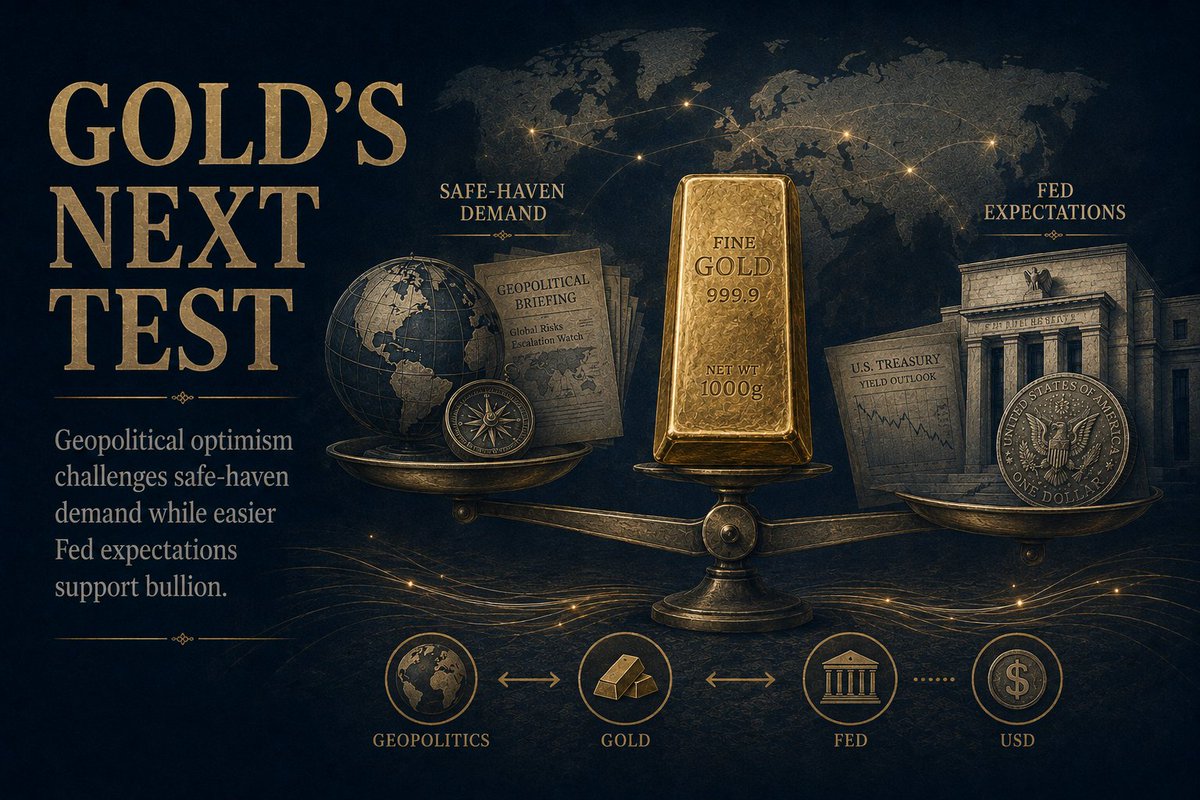 samuelteach's tweet photo. #Gold #XAUUSD #Fed
🟡⚖️ Gold is caught between safe-haven demand from Middle East uncertainty and shifting Fed rate expectations. Spot gold hit $4,336.02, +2.3%, with the week up more than 7%. The next test: geopolitics vs. rates. https://t.co/0MOKdV6y3M