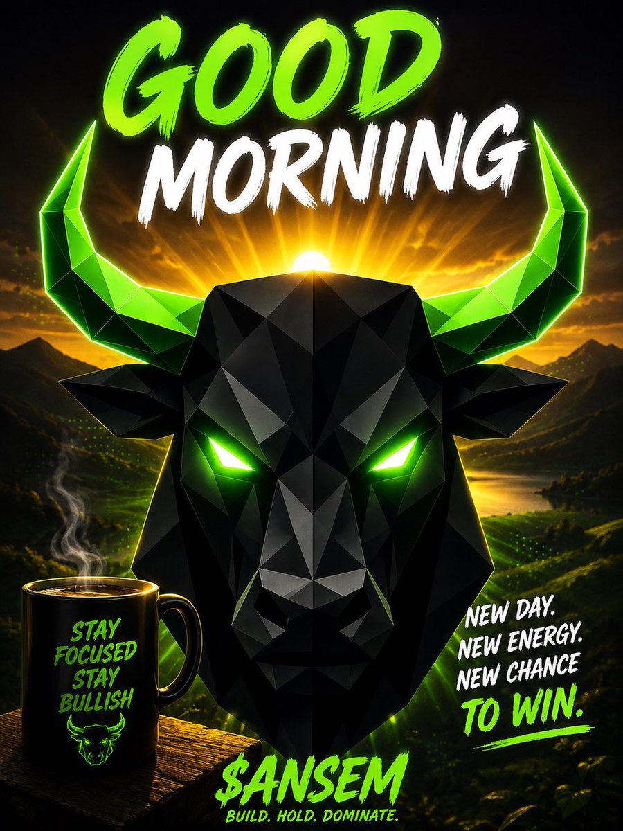 AbitibiKing's tweet photo. GM $ANSEM fam, new day new me!🚀🚀🚀🐂🀄️ https://t.co/oK7uyCpWVX