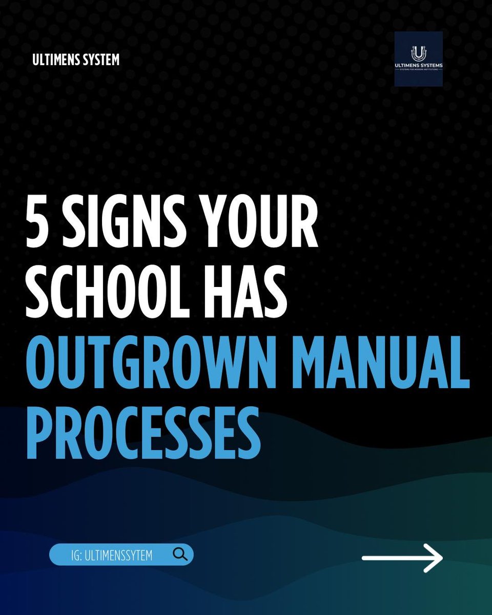 ultimenssystems's tweet photo. Many Nigerian schools have outgrown the systems they started with.

50 students may survive on manual processes. 500 need systems.

How many signs of this apply to your school? https://t.co/SlNFzpBLNk