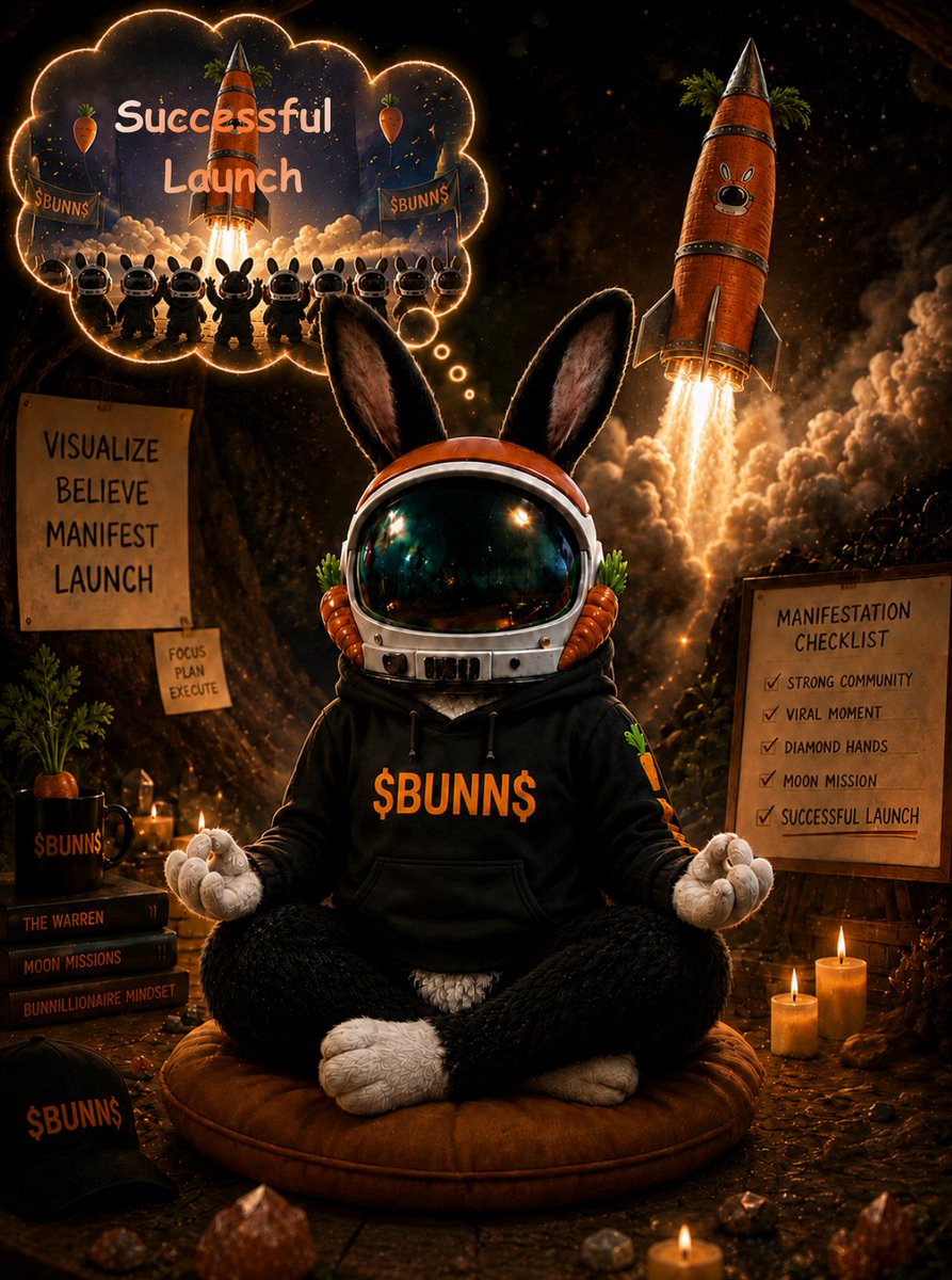 Bunnillionaire's tweet photo. Good morning Dear members!
Let us take this time to Manifest what we really want the most.
Visualize
Believe
Manifest
Launch!
Be prepared we are manifesting something truly amazing here!
#BunnillionaireClub #Bunnillionaire #TheWarren #CryptoCommunity #Memecoin #Solana https://t.co/GRFduEBbht
