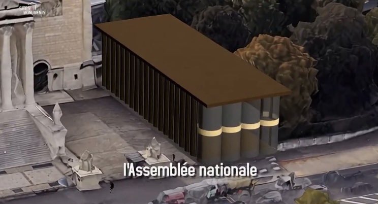 WeillClaude's tweet photo. À gauche ↙️ le projet de hall d’accueil de l’Assemblée Nationale
À droite ↘️ la représentation qui en est donnée par un site prétendument spécialisé en archi, afin de lancer sa pétition (déjà ➕de 100000 signatures)
À votre avis, qui nous prend pour des jambons ? https://t.co/vcxSONJmRu