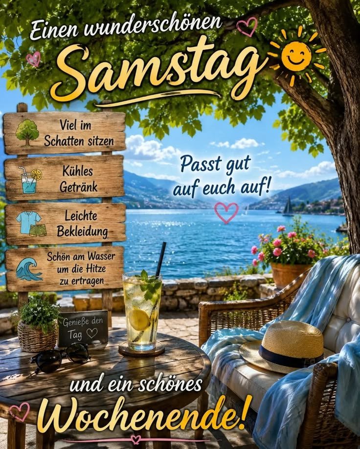 2015Beate's tweet photo. Wünscht euch einen wunderschönen Samstag Wochenende erholsamen Tag🌲🚙🏕🧃🍧🥵💦⛱️ 🏞🌊🌍🇩🇪💦🌞💦 https://t.co/J4SFWUI48P