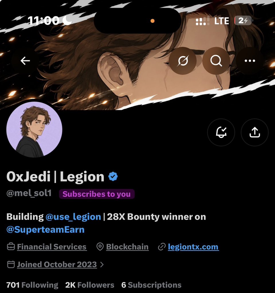 Healer0x's tweet photo. Third subscriber activated 🔥

28X superteam bounty winner @mel_sol1 

The love is too much.

Thank you so much ski💪🏿 https://t.co/EQjsqtfdSw
