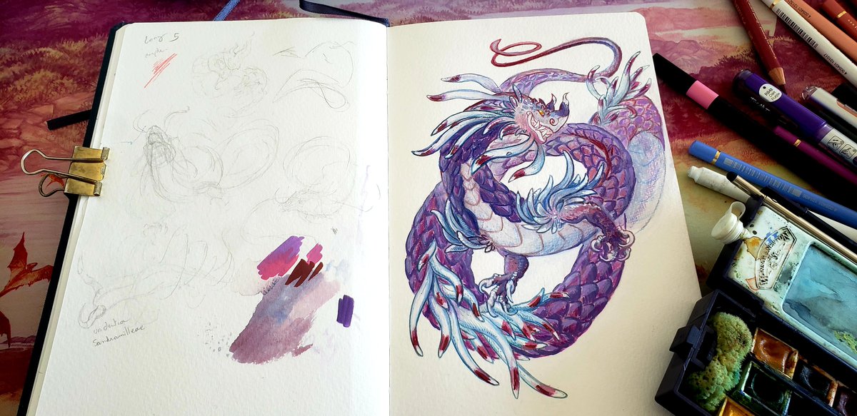Fernast_513's tweet photo. SMAUGUST Day 5: long noodle noodly purple one, does'nt have a name and looking for one

🚫Do not use for AI🚫
🌟

#smaugust #dragon #seaslug #traditionalart https://t.co/UOdSlC4ACp