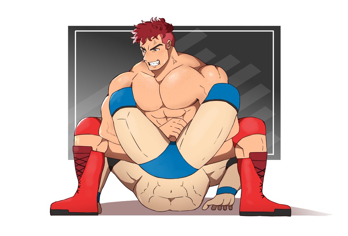 ReiYoung04's tweet photo. 《THROWBACK REI》
Throwback to this amazing piece by @swankyjoops 💪🏽💪🏽
Rei will always be the Boston crab master 😋
#wrestling #gaywrestling #wrestlingart #reiyoung #submissionwrestling #tapout https://t.co/pdJSyuNc2o