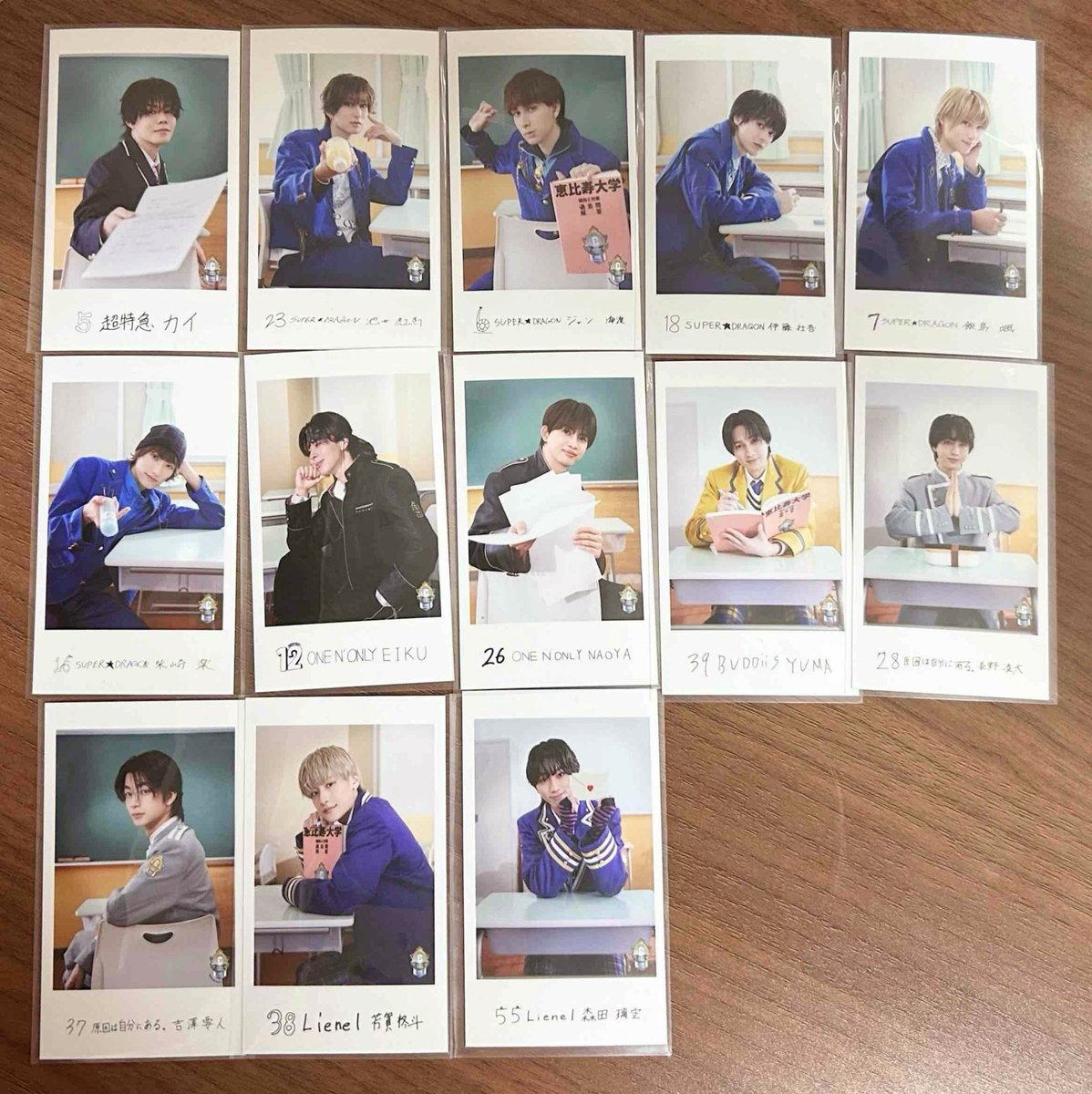 po__0928's tweet photo. 【交換】EBiDAN THE LIVE 2026 15th Anniversary ミニフォト 隣の席セット

譲: 画像
カイ,池田彪馬,ジャン海渡,伊藤壮吾,飯島颯,柴崎楽,EIKU,NAOYA,YUMA,長野凌大,吉澤要人,芳賀柊斗,森田璃空
求: 曽野舜太(どこでも)

郵送交換希望　まとめての方優先
検索からでもお気軽にお声掛けください🙇 https://t.co/d4KnasKp5L