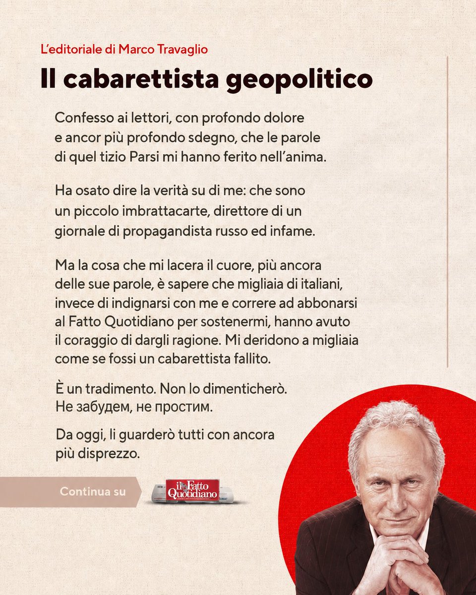 MaistroukV's tweet photo. Piccino… @marcotravaglio si è offeso…)) https://t.co/rsYe6e1Ydp