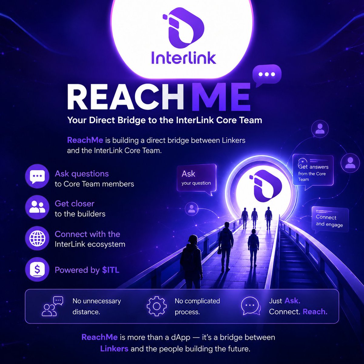 RotonL42572's tweet photo. 🚀 ReachMe bridges Linkers with InterLink Core Team, making questions, connections, and meaningful conversations more accessible. Powered by $ITL, it strengthens community engagement and brings builders closer together. 💙

#InterLink #ITLG #ITL #ReachMe https://t.co/V25mbmzXAy