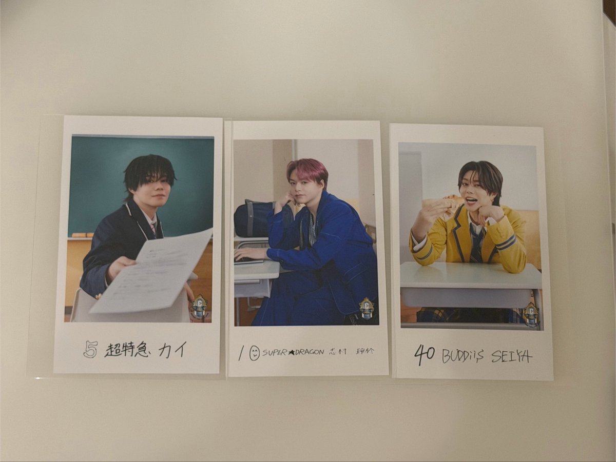 mimimelon3's tweet photo. EBiDAN THE LIVE 2026エビライ ランダム グッズ交換 隣の席 ミニフォト

譲 カイ (前)、志村玲於（右)、SEIYA （後ろ）

求 小泉光咲(後ろ優先)

郵送でのお取引希望です。
お気軽にお声掛けください。 https://t.co/TGMEi4MUpP