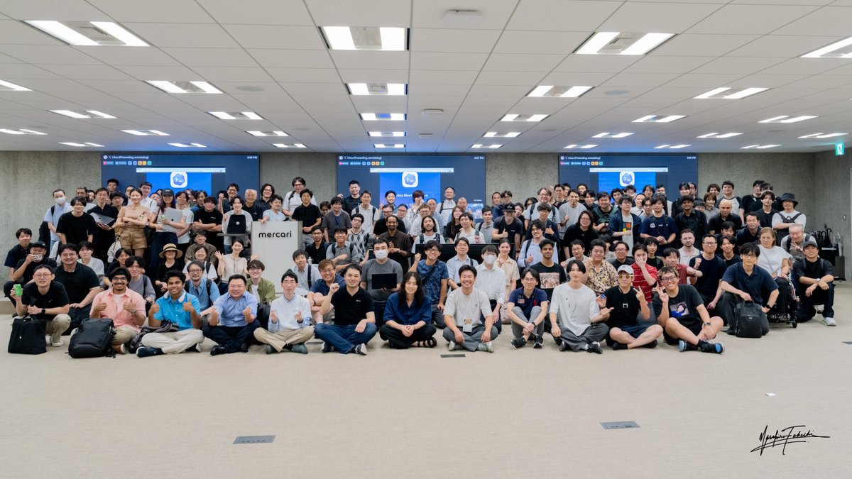 shintaku81's tweet photo. 昨晩は AIAU 主催の第二回のCodexMeetup at メルカリ、満席御礼、最初から最後の @GOROman さんのLTまで、さまざまなノウハウが交換された良いミートアップでした。次の開催も期待値大!
#CodexMeetupTokyo @ai_agent_ug https://t.co/x9u0F0PcD0