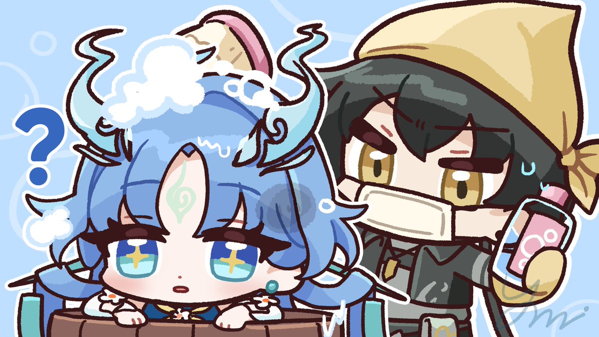 yami56_u's tweet photo. Cleaning 🫧
#WutheringWaves #Wuwafanart #鳴潮 https://t.co/z4LoVpcB1S
