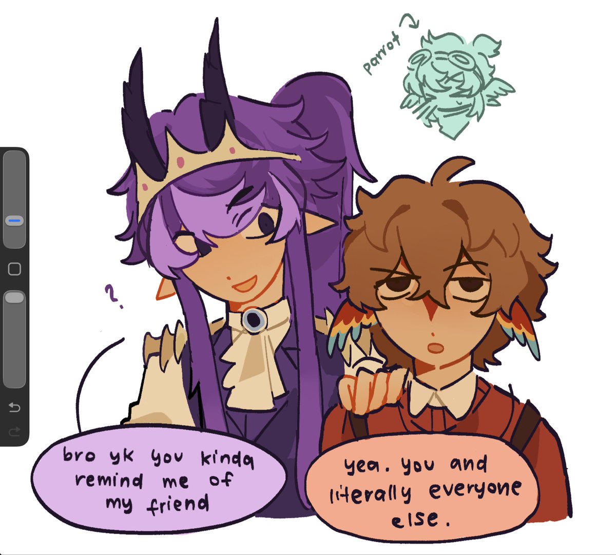 oreycomet's tweet photo. i love drawing random mcyts together https://t.co/7JAnBPdUZV