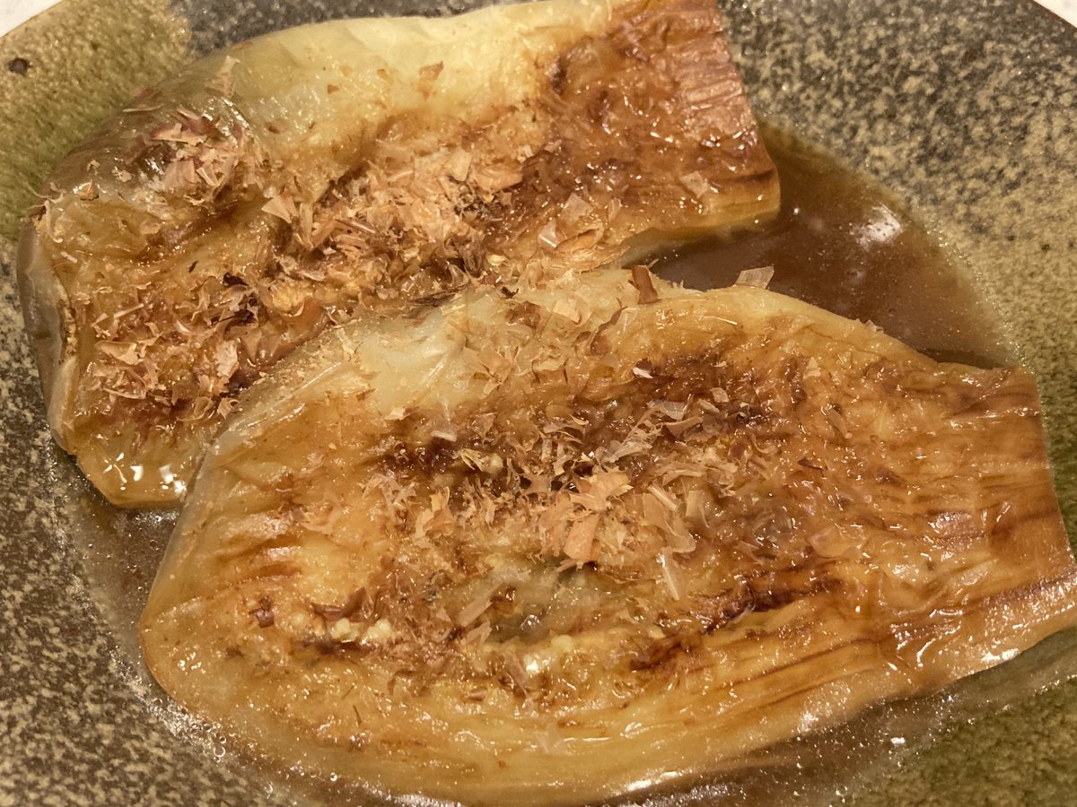 starsyaa's tweet photo. 全日本こういうのでいいんだよ選手権大会優勝校・ナスの焼き浸し https://t.co/92Yq50rYA1
